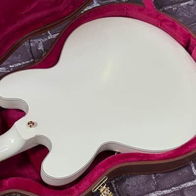 2025 Epiphone Custom Shop 1959 ES355 Classic White Satin VOS New Unplayed Auth Dlr 8lb14oz #135 image 12