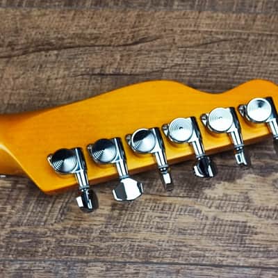 MyDream Partcaster Custom Built - Sunburst Hardtail Floral Neck image 9