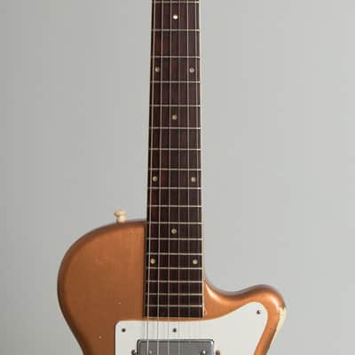 Harmony  H-44 Stratotone Solid Body Electric Guitar (1954), black tolex hard shell case. image 8