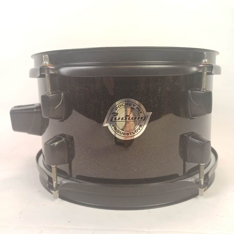 Ludwig 6x10" Questlove Pocket Black Sparkle Tom Drum Rack Ride Small Bop Fast image 1