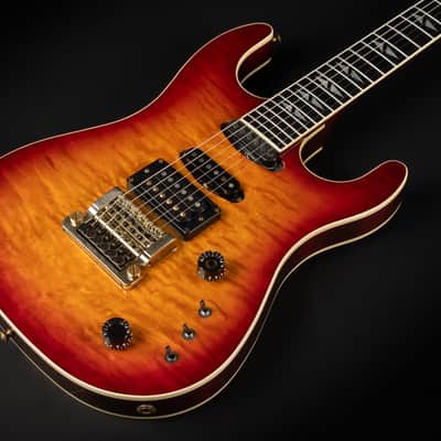 1987 Gibson US-1 - Sunburst | USA Vintage Super Strat HSS Quilt Maple Top Factory Kahler Tremolo Ebony Fretboard 24 Frets | CoA OHSC image 6
