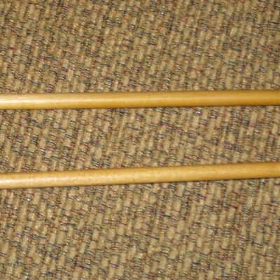 one pair new old stock A+ Mike Balter MB10AB (10AB) Hard Keyboard Mallets, 7/8" phenolic (plastic) round HEADS and natural birch HANDLES - mid to late 1990s (+ packaging) Unwound Series image 14