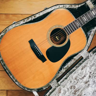 1970s Morris W-50 – Made in Japan | Rare 3-Piece Back | Martin D-45 Style | Good Condition | Hard Case image 2