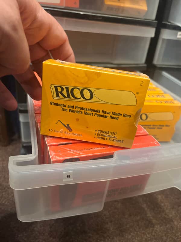 Rico 10 Tenor Sax Reeds #2 2025 - Wood image 1