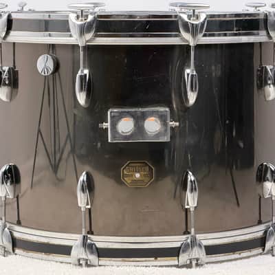 Gretsch 22/12/13/16" 70's Stop Sign Badge Drum Set - Black Mirror Chrome image 7