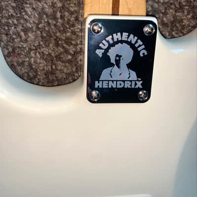 2017 Fender Jimi Hendrix Artist  Series Signature  Stratocaster  Olympic White Stratocaster electric guitar image 13