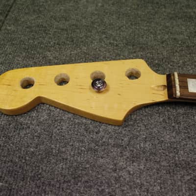 Nameless Jazz Bass Neck Reverse headstock/ Left Handed Block Inlays image 4