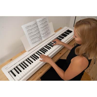 Kawai ES120 88-Key Portable Digital Piano with Speakers, Light Gray image 3