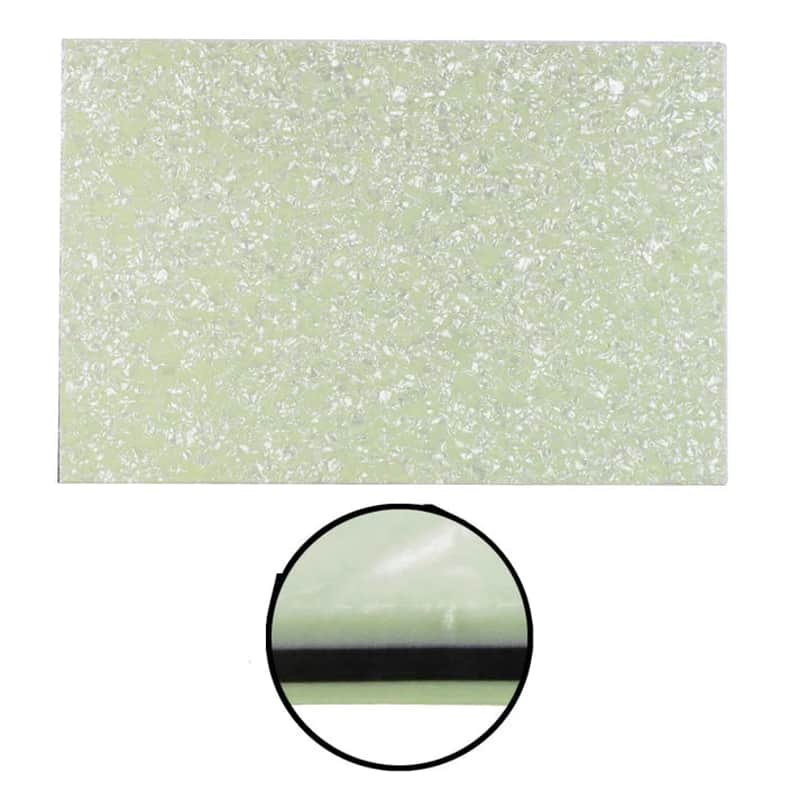 Guitar Pickguard Material -4-Ply Mint Green Pearl - 17 x 11.5 inch Pickguard Blank image 1