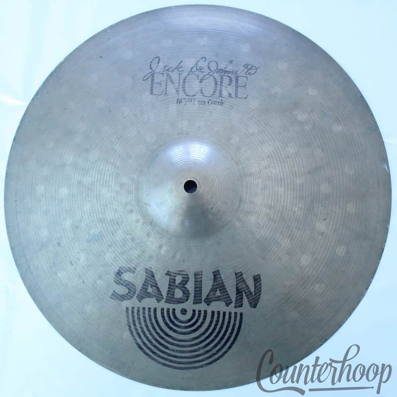 *Sabian 16" Encore Crash Cymbal Jack De Johnette Signature 992g Thin B20 Canada* image 1