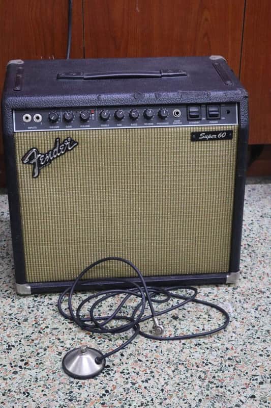 Vintage Fender Super 60 2-Channel 60-Watt 1x12" Guitar Tube Combo Amp image 1