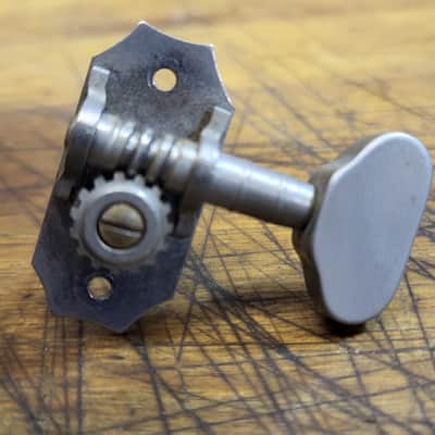 Vintage RARE 1964 Van Ghent Gretsch Tennessean 3x3 Individual Bass Side Guitar Tuner Luthier Parts image 1