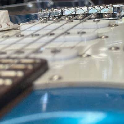Assassin Stratocaster style electric guitar. - Blue Sparkle. image 13