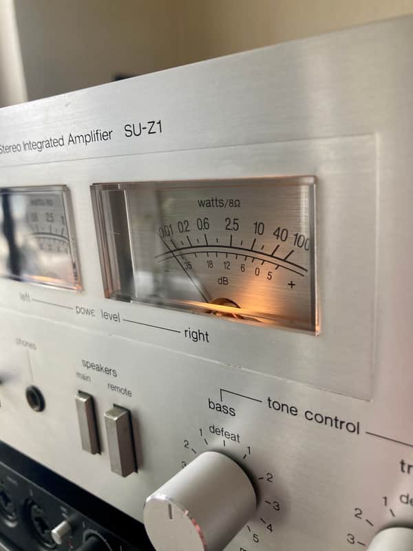 Vintage Technics SU-Z1 Stereo Amplifier - Silver | Reverb