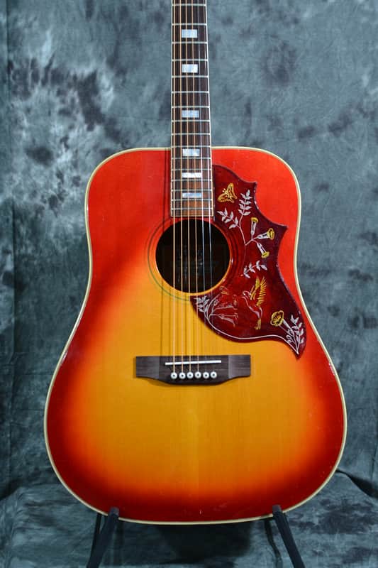 Gibson Hummingbird Custom Vintage 1970 Cherry Sunburst w Deluxe Hardshell Case & FAST Same Day Shipping image 1