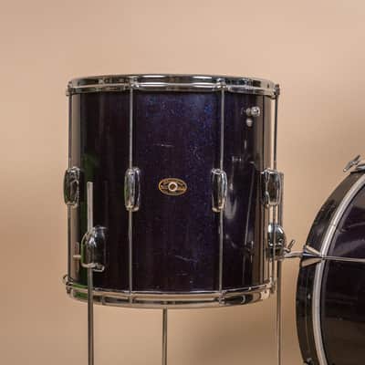 1960s Slingerland Stage Band Sparkling Blue Pearl Drum Set image 2