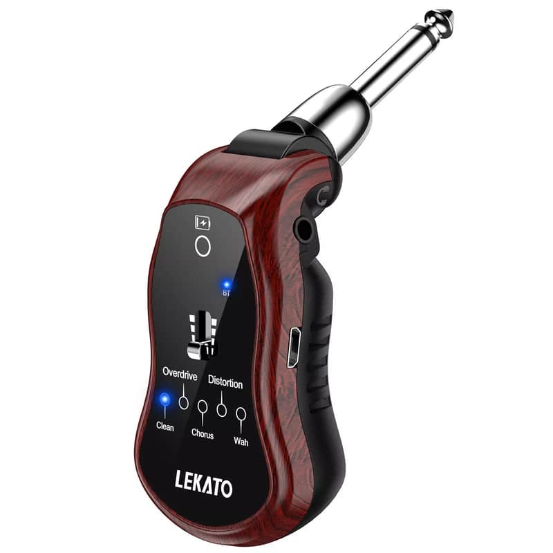 B6 Rechargeable Guitar FX Headphone Amp – 5-Effect Mini Practice Synth with Bluetooth, Silent Output, & Speaker Support | Clean, Overdrive, Distortion, Wah, Chorus image 1