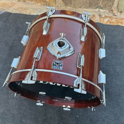 Rare 1980's vintage Tama Superstar 20x14 Bass Drum Super Mahogany image 3