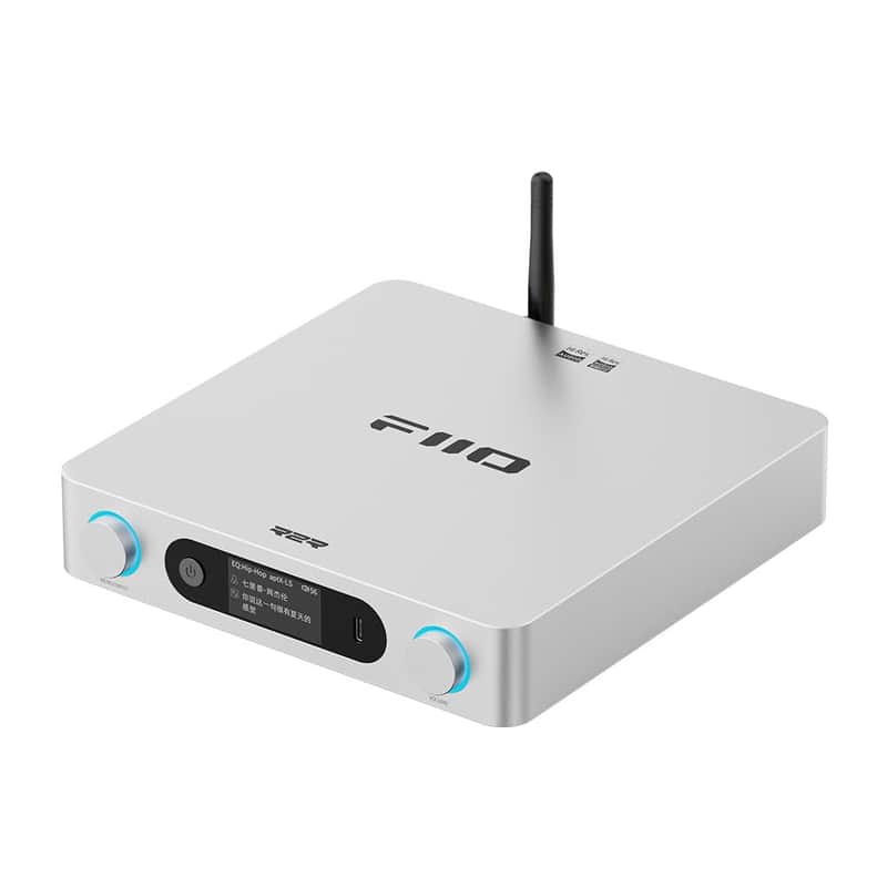 FiiO BR15 R2R High-Resolution Bluetooth 6.0 Audio Receiver with QCC5181, aptX Lossless & LDAC, 24-Bit R2R DAC, USB/Optical/Coaxial Input, RCA/XLR Output, Wireless HiFi Upgrade for Home Audio (Silver) image 1