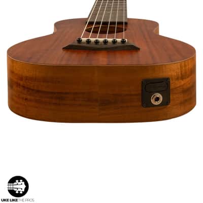 Islander GL6-EQ 6-String Acoustic Electric Baritone Ukulele, Acacia Body image 3