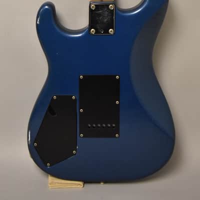 1986 Squier Contemporary Stratocaster HSS Blue Refin MIJ image 3