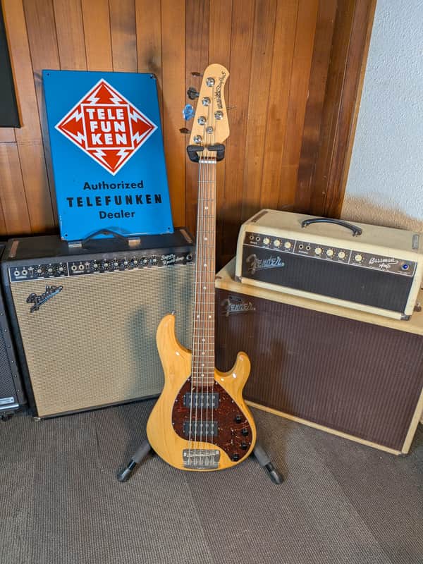 Ernie Ball Music Man Stingray 5HH Active 5-String Bass Guitar w/Case - Natural (2013) image 1