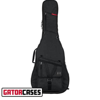 Gator Cases - GT-ACOUSTIC-BLK - Transit Acoustic Guitar Bag; Charcoal image 1