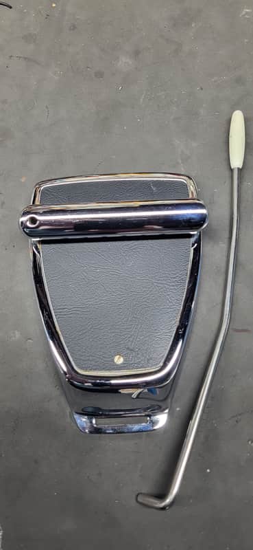Fender Coronado Left Handed Vibrato Tailpiece 1969s - Chrome/ black image 1