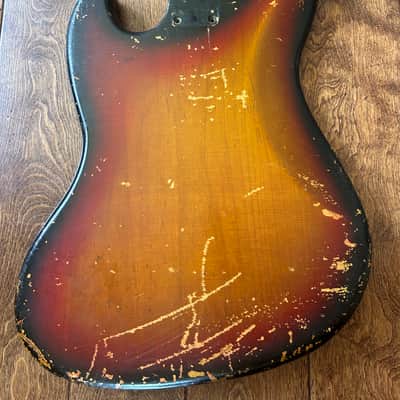 Fender Jazz Bass Body 1970 - Sunburst Vintage 100% Original! With Matching Neck Plate image 7