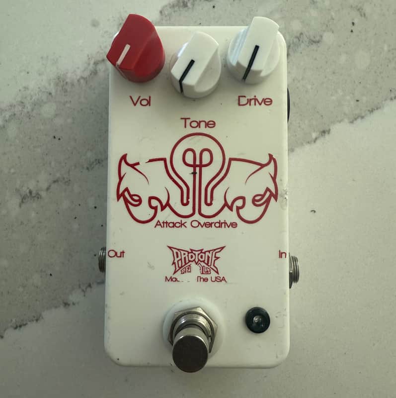 Pro Tone Pedals Attack Overdrive 2008-2015 - White image 1