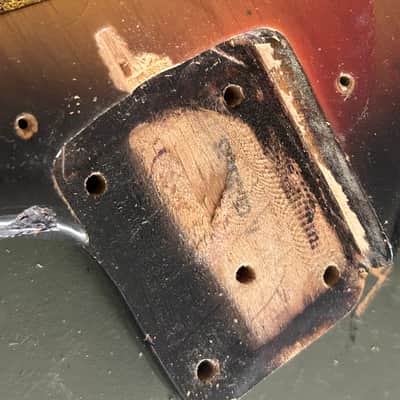 Vintage Fender Mustang Body Partially Loaded 1971 - Sunburst image 6