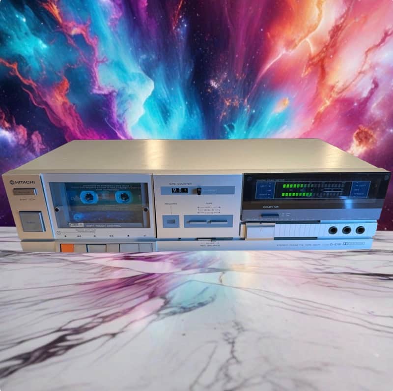 Vintage Hitachi D-E1B Stereo cassette deck & Recorder metal Japan SERVICED! image 1