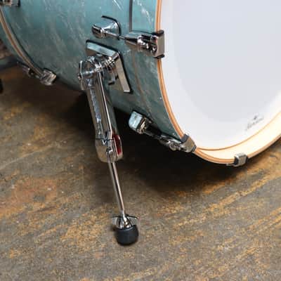 Tama 4pc Starclassic Birch/Walnut Drum Kit Shell Pack Ice Blue Pearl image 8