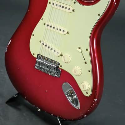 Fender Custom Shop 1971 Stratocaster Relic Midnight Wine over Lucerne Aqua Firemist image 11