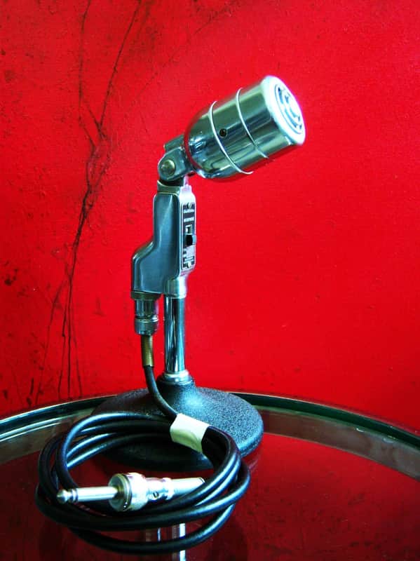 Vintage RARER 1940's Electro-Voice 630 Omnidirectional Dynamic Microphone Hi Z harp mic HAM radio w cable 605 664 image 1