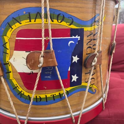 Cooperman Civil War Style Feild Bass Drum 24x16 - Natural/Red image 3