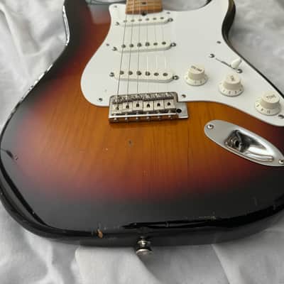 Fender Style Parts Strat Allparts /Fender / Lollar Strat Style 2000's - 2 tone Sunburst image 6
