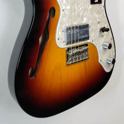 Fender American Vintage II 1972 Telecaster Thinline, Semi-Hollow Ash Body, 3-Color Sunburst, HSC image 6