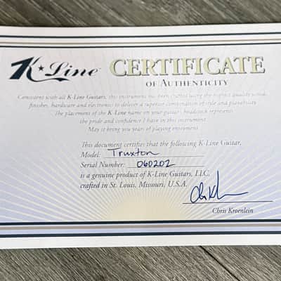 K-Line 50's Truxton in 2 Tone Sunburst (Authorized Dealer) image 8
