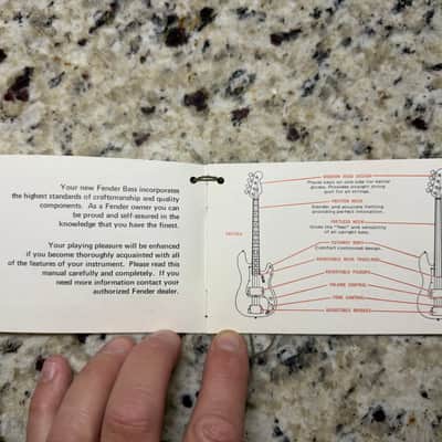 Fender Precision Bass manual 1976 image 3