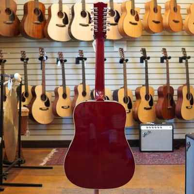 Gibson Custom Limited Hummingbird 12-String Acoustic Guitar 2011 Vintage Cherry w/Hard Case image 6
