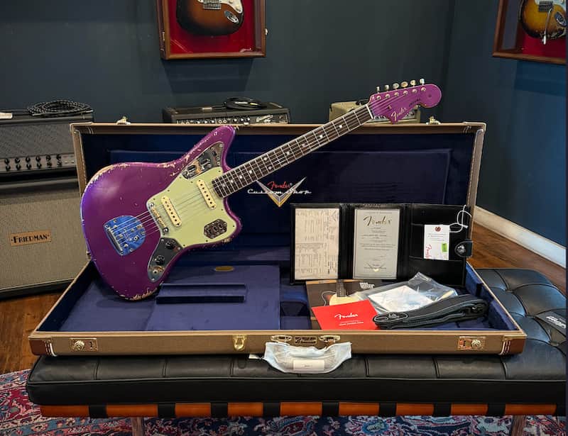 Fender Custom Shop 1965 Jaguar - Aged Purple Metallic image 1