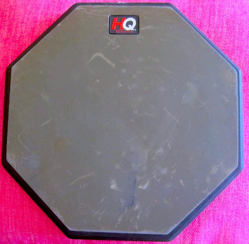 HQ Percussion 12" Real Feel Practice Pad, Double-Sided - Vintage image 1