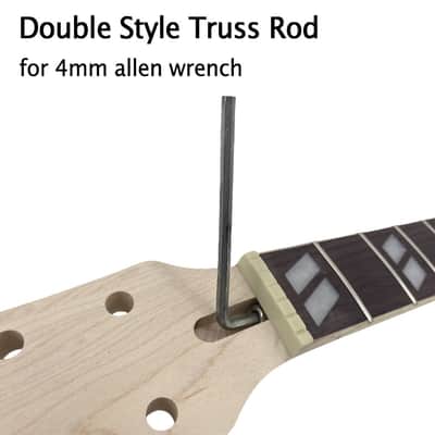 24.75" Electric Guitar Neck Maple Rosewood 22 Frets Medium Jumbo C Shape Unfinished image 7