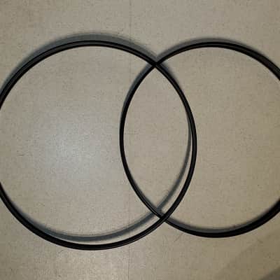 2PC Burgundy Bass Drum Hoops 2 Piece Set - Metal Ultra Clean A+ image 3