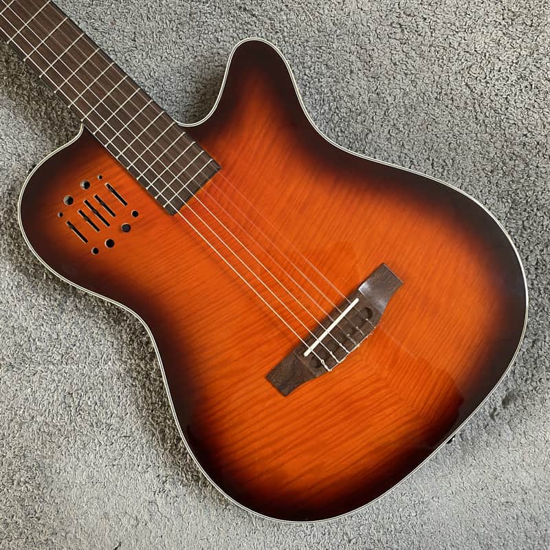 40 Inc Classical Electric Guitar, Spruce Veneer Top Body, Mahogany Neck image 1