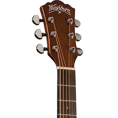 Washburn AD5K Apprentice Series Dreadnought Acoustic Guitar with Hard Case, Natural image 5
