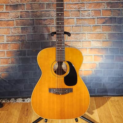Vintage 1960s Estrada FS-5 Acoustic Guitar Natural-GOOD Tone-Repaired Headstock image 1
