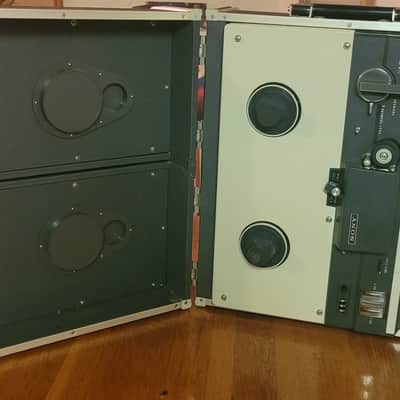 Sony TC 500a Tapecorder tube reel to reel 1/4" 2 speed recorder. 70's image 1