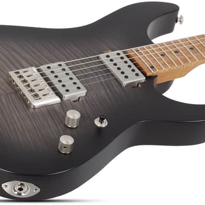 Schecter C-1 Standard Plus Electric Guitar - Transparent Black Burst (3936) image 6
